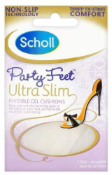 Scholl Party Feet Ultra Slim Invisible Gel Cushions 1ζεύγος