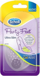 Scholl Gel Activ Party Feet Ultra Slim Μαλακά Αντικραδασμικά Επιθέματα Μεταταρσίου 1ζεύγος 42
