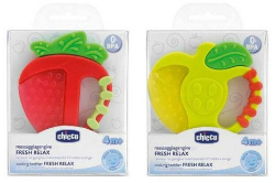 Chicco Fresh RelaxTeething Ring 4m+ Apple or Strawberry 1τμχ