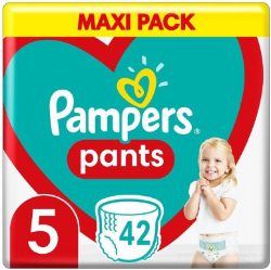 Pampers Maxi Pack Pants No5 12-17kg Πάνες Βρακάκι 42τμχ
