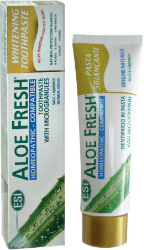 ESI Aloe Fresh Toothpaste Whitening Λευκαντική Οδοντόκρεμα Κατάλληλη για Ομοιοπαθητική 100ml 144