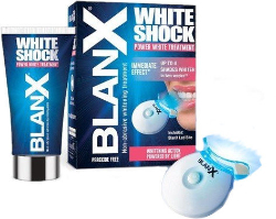 BlanX White Shock Treatment Θεραπεία Λεύκανσης Δοντιών Οδοντόκρεμα 50ml & Mασελάκι Led Bite 130