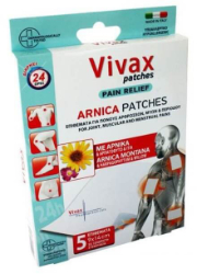 Vivax Pharmaceuticals Arnica Patches Pain Relief 5τμχ