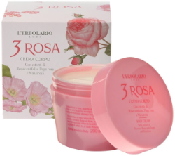 L'Erbolario 3 Rosa Body Cream Κρέμα Σώματος με Άρωμα Τριαντάφυλλο Αλθαία & Ροζ Πιπέρι 200ml 300