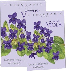 L'erbolario Accordo Viola Perfumed Sachet For Drawers Φακελάκι Αρωματικό Συρταριού με Άρωμα Βιολέτα 1τμχ 15