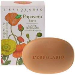 L'erbolario Sweet Poppy Perfumed Soap Αρωματικό Σαπούνι με Νότες από Πέταλα Παπαρούνας 100gr 140