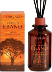 L'erbolario Ebano Fragrance Fore Scented Wood Sticks Αρωματικό Χώρου με Στικ (Έβενος) 200ml 487