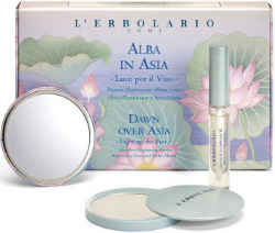 L’ Erbolario Alba in Asia Kit Make-Up Λάμψης Προσώπου με Ανοιχτόχρωμη Πούδρα 8.5gr & Light Effect Gloss 7ml & Καθρεφτάκι 80