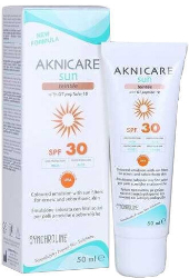 Synchroline Aknicare Sun Tinted Protective Cream SPF30 Κρέμα Προσώπου Αντηλιακή Σμηγματορυθμιστική με Χρώμα 50ml 79