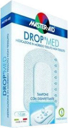 Master Aid Drop Med Gauze Patches Stickers 10x12 5τμχ