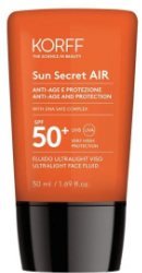 Korff Sun Secret AIR Anti Age & Protection Ultralight Face Fluid SPF50+ Κρέμα Προσώπου Αντηλιακή 50ml 80