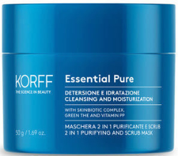 Korff Essential Pure 2 In 1 Purifying & Scrub Mask Μάσκα Προσώπου Διπλής Δράσης 50ml 99