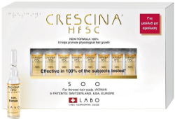 Labo Crescina HFSC 100% 500 Woman Αμπούλες Μαλλιών κατά της Τριχόπτωσης για Γυναίκες 20x3.5ml 100