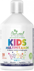 Natural Vitamins Kids Πόσιμη Πολυβιταμίνη για Παιδιά 3+ Γεύση Πορτοκάλι 500ml 599