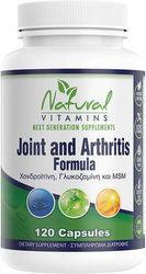 Natural Vitamins Joint & Arthritis Formula Συμπλήρωμα για την Υγεία των Αρθρώσεων 120caps 190 Natural Vitamins Joint & Arthritis Formula Συμπλήρωμα για την Υγεία των Αρθρώσεων 120caps 190