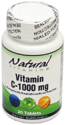 Natural Vitamins Vitamin C 1000mg Συμπλήρωμα Βιταμίνη C με Βιοφλαβονοειδή για Υγιές Ανοσοποιητικό 30tabs 106