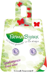 Farma Bijoux Υποαλλεργικά Σκουλαρίκια  Xirius 6.2mm Violet 