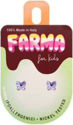 Farma Bijoux Σκουλαρίκια for Kids Λεβάντα Provence 5mm
