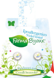 Farma Bijoux Υποαλλεργικά Σκουλαρίκια Κρυστάλλινη Σφαίρα 6mm