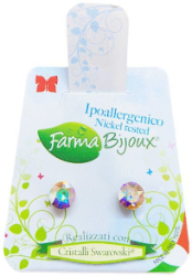 Farma Bijoux Υποαλλεργικά Σκουλαρίκια Xirius Ιριδίζον 6,2mm 