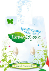 Farma Bijoux Υποαλλεργικά Σκουλαρίκια Perla Gota 8x5mm Cream