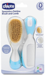 Chicco Baby Moments Brush & Comb Light Blue 2τμχ