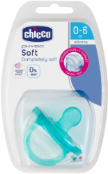 Chicco Physio Soft Soother Silicone Light Blue 0-6m 1τμχ