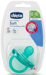 Chicco Physio Soft Silicone Soother 6-16m Light Blue 1τμχ