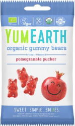 YumEarth Organic Gummy Bears Βιολογικά Ζελεδάκια Ρόδι 50gr