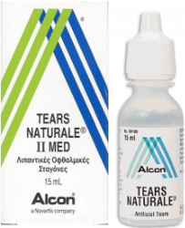 Alcon Tears Naturale II Λιπαντικές Οφθαλμικές Σταγόνες για Ξηροφθαλμία 15ml 30