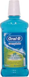Oral B Complete for Lasting Fresh Breath Fresh Mint Mouthwash Στοματικό Διάλυμα για Δροσερή Αναπνοή Άρωμα Μέντας 500ml 540