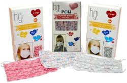 Hg Poli Disposable Children's Masks Girls 6-9Y 10τμχ