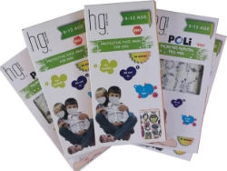 Hg Poli Disposable Children's Mask 9-12 Variousdesigns 10τμχ