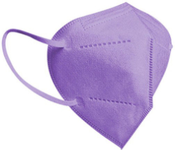 Famex Disposable Face Protection Mask KN95 FFP2 Purple 1τμχ