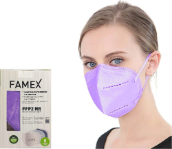 Famex FFP2 NR Particle Filtering Half Mask Lilac 10τμχ
