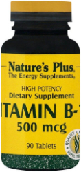 Nature's Plus Vitamin B-12 500mcg 90tabs