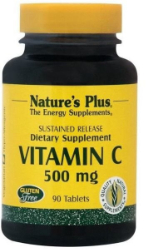Nature's Plus Vitamin C 500mg w/ Rose Hips 90tabs