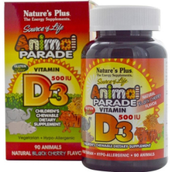 Nature's Plus Animal Parade Vitamin D3 90chew.tabs